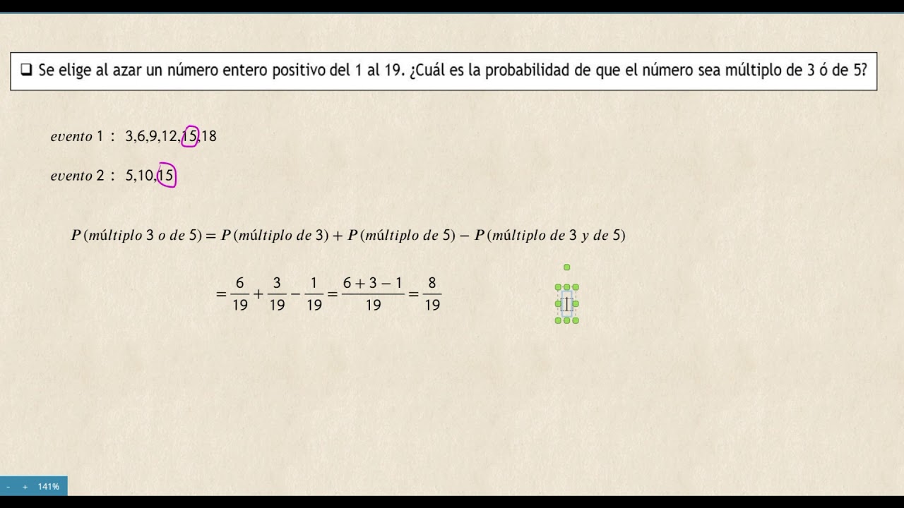 probabilidad de eventos no mutuamente excluyentes