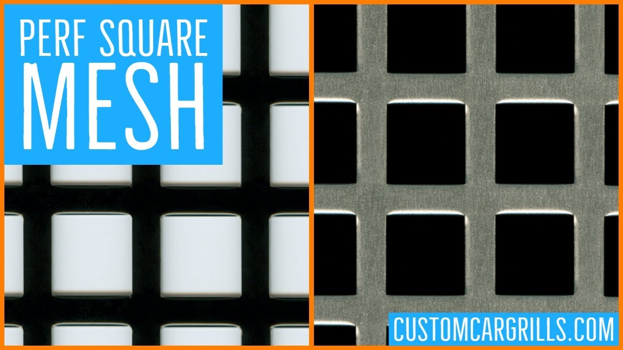 Perforated Square Universal Aluminum Grill Mesh - by customcargrills.com
