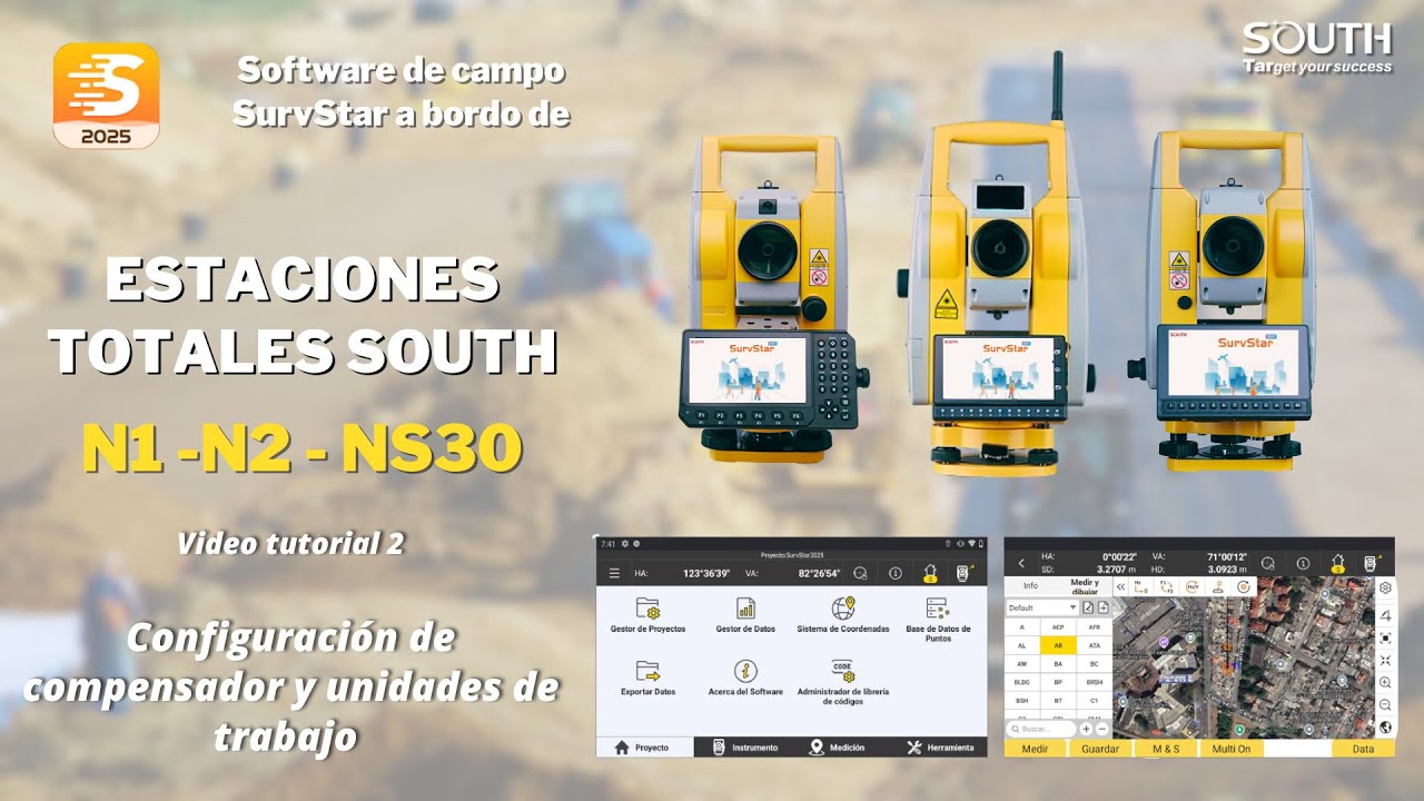 SurvStar a bordo de ET - Video 2 - Configuración de compensador y unidades de trabajo