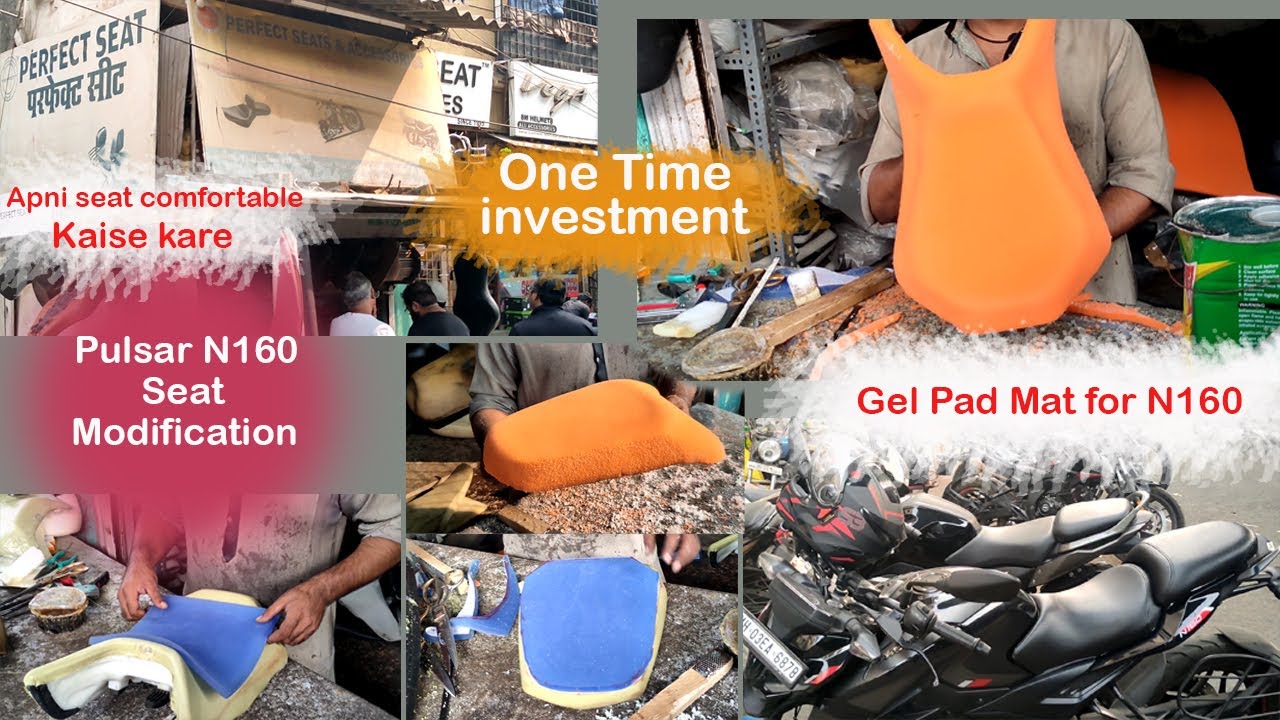 Gel Pad seat modification for N160 | Apni Bike seat comfortable kaise kare | #bikeseatcover.