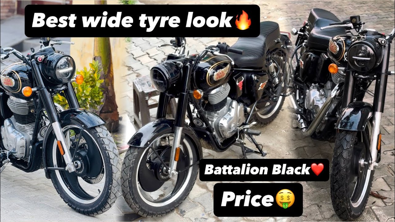 Best Wide Tyre Look🔥New Model Battalion Black ❤️2026 Price 130:90:19
