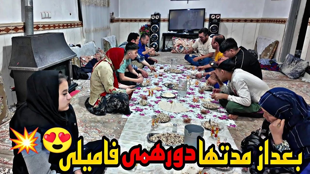 💥ولاگ روزانه💥 بعد از مدت ها خونه مادرجان غوغا بود😲!😍سفره صلوات+عدس‌پلو ترکوند+آخرش موتورم خوابید! 😭🔥