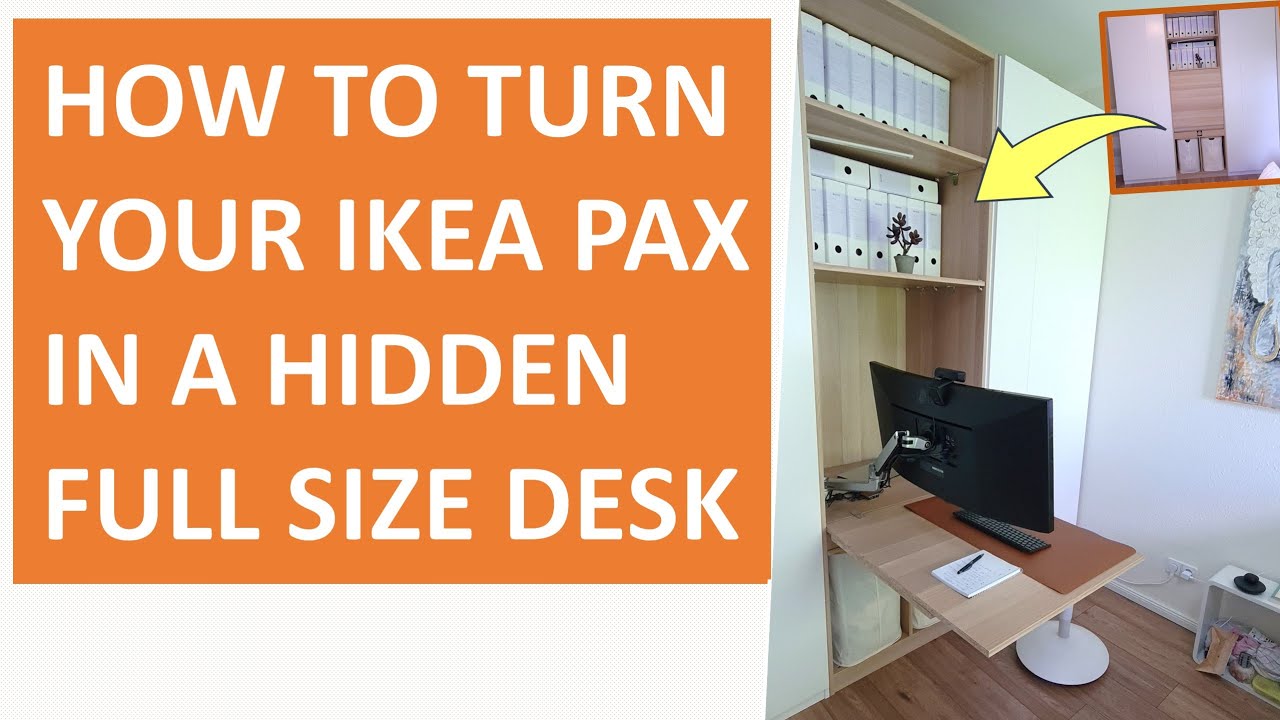 DIY IKEA Hack - Wie du deinen PAX in ein verstecktes Home-Office wandelst