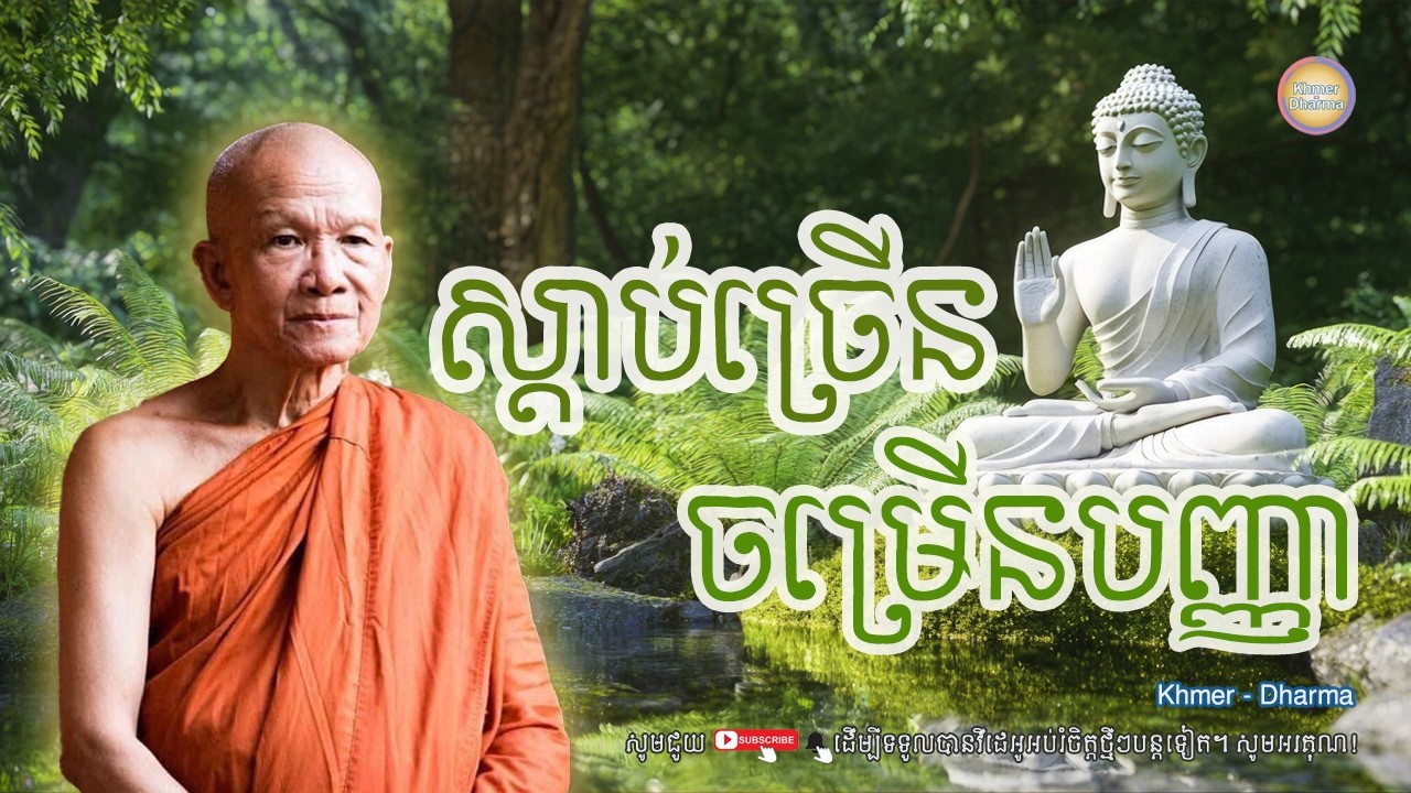 ស្ដាប់ច្រើនចម្រើនបញ្ញា/សម្ដេច ពិន សែម/Pin seam/ព្រះធម៌ទេសនា[Dharma-Kh]