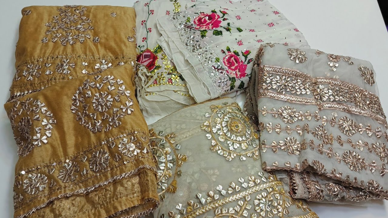 Perfect Handcrafted Wedding Attire: Chiffon Frocks, Gotta Sarees & Kani Dupattas | Trending fashion