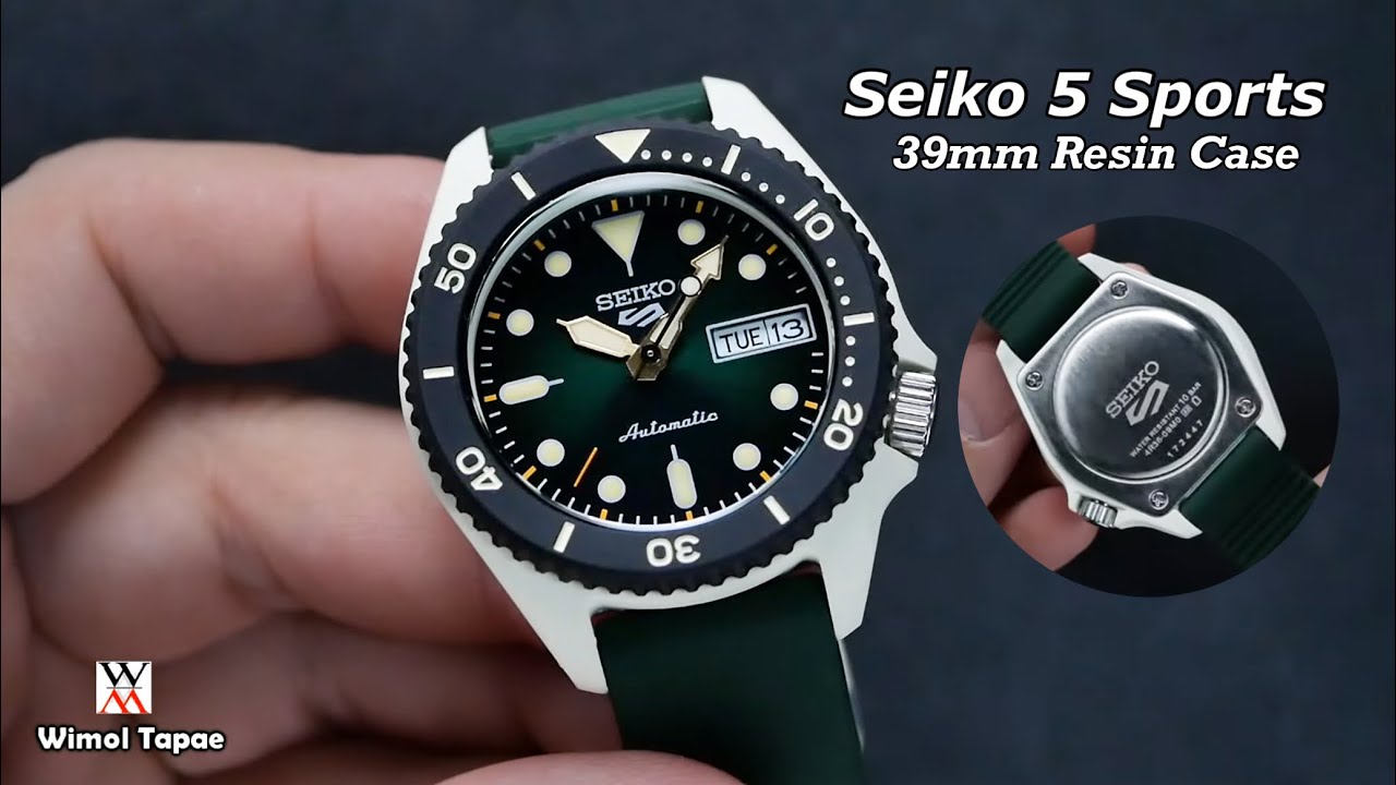 Seiko 5 Sports Resin Case Special Edition SRPG73K - Wimol Tapae