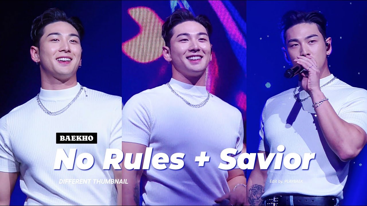 [4K] 241108 DIFFERENT THUMBNAIL 'No Rules + Savior' #백호 #BAEKHO #강동호 #KANGDONGHO