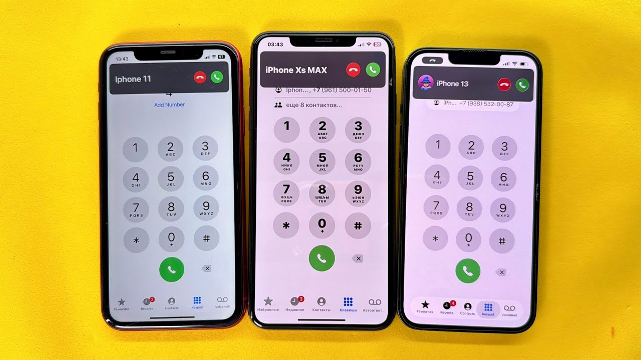 iPhone xs max Incoming & Outgoing Call IPhone 11/ 13 Double all at the Same Time