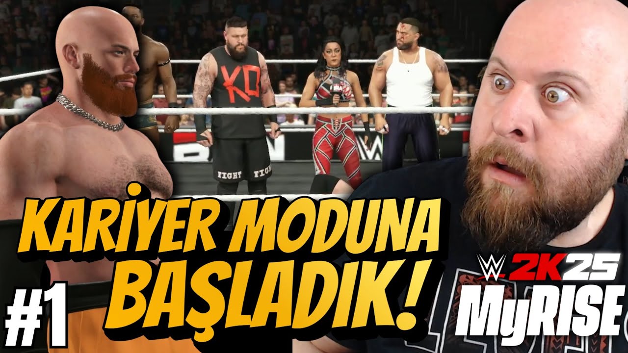 WWE 2K25 KARİYERE BAŞLADIK | WWE'Yİ ELE GEÇİRMEYE ÇALIŞIYORLAR | WWE 2K25 MYRISE Kariyer Modu #1