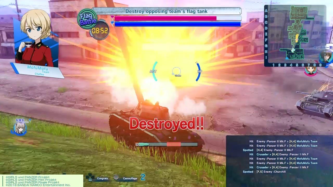 Girls und Panzer Dream Tank Match DX | Darjeeling's Long Day