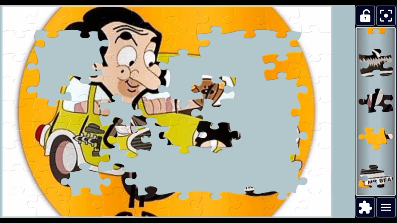 Mr. Bean & His Mini#MrBean #MiniCar #Cartoon 🚗😂@puzzlemaster1034 