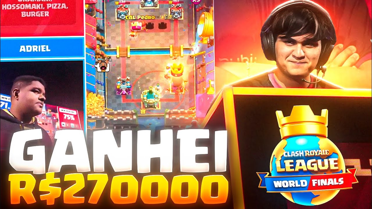 E FOI ASSIM QUE CHEGUEI AO TOP 3 DO MUNDO *VALENDO 270 MIL REAIS* NO MUNDIAL DO CLASH ROYALE 🌎🏆