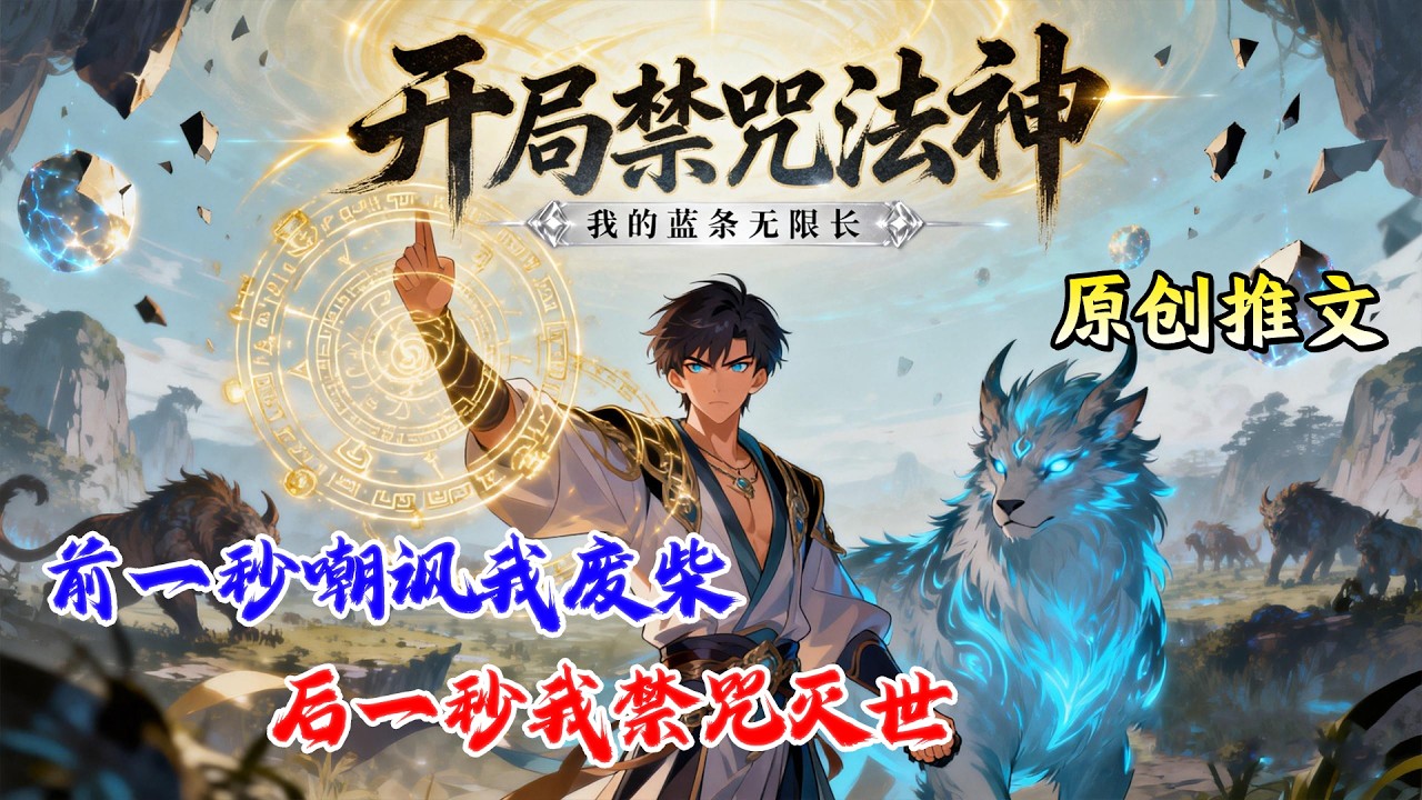 🔥【都市高武】《开局禁咒法神，我的蓝条无限长》穿越觉醒禁咒法神，却被评 F 级？我无限蓝条横扫高武！#小说推文#网文风向标#爽文 #逆袭#男频小说#书荒推荐
