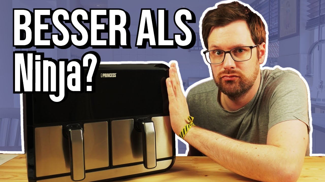 Princess Heißluftfritteuse mit Doppelkammer 2x4L Test - Was taugt der günstige Dual Zone Air Fryer?