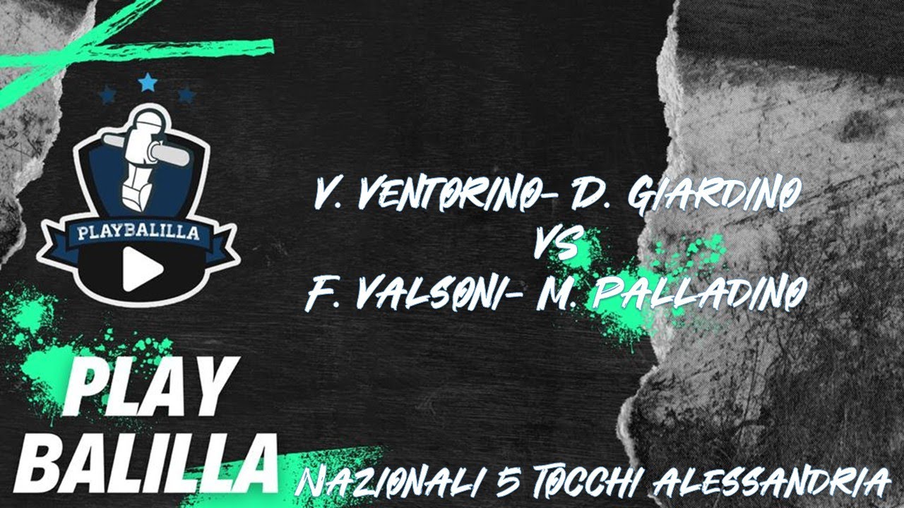 V. Ventorino- D. Giardino VS M. Palladino- F. Valsoni  NAZIONALI 5 TOCCHI Alessandria