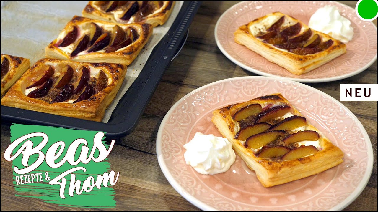 Blitzkuchen: Luftige Zwetschgen Teilchen | einfach schnell lecker backen