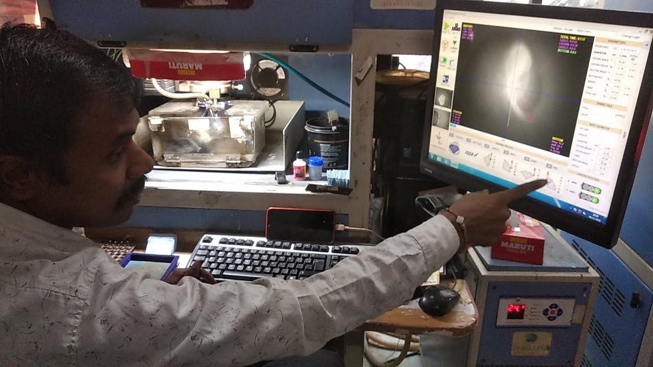 डायमंड 4P मशीन का कार्य - 4 process Diamond Machining work | Chintan Dhola