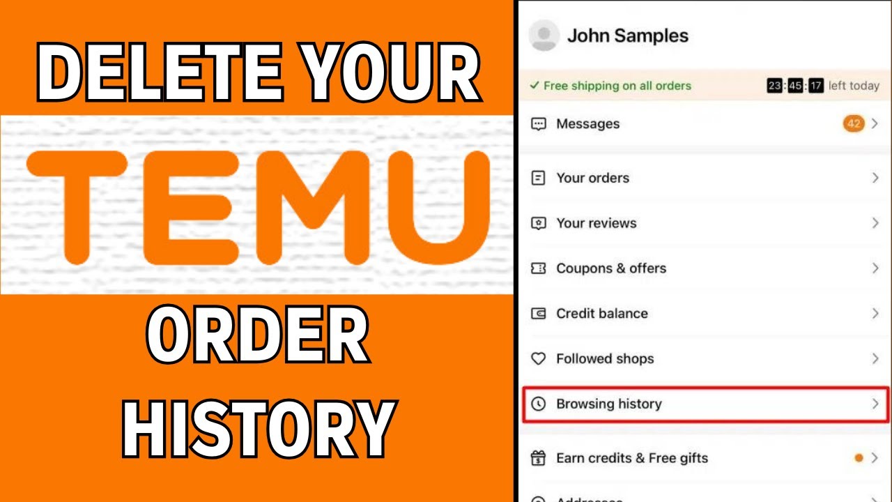 How To Delete Your Order History on Temu (EASY)