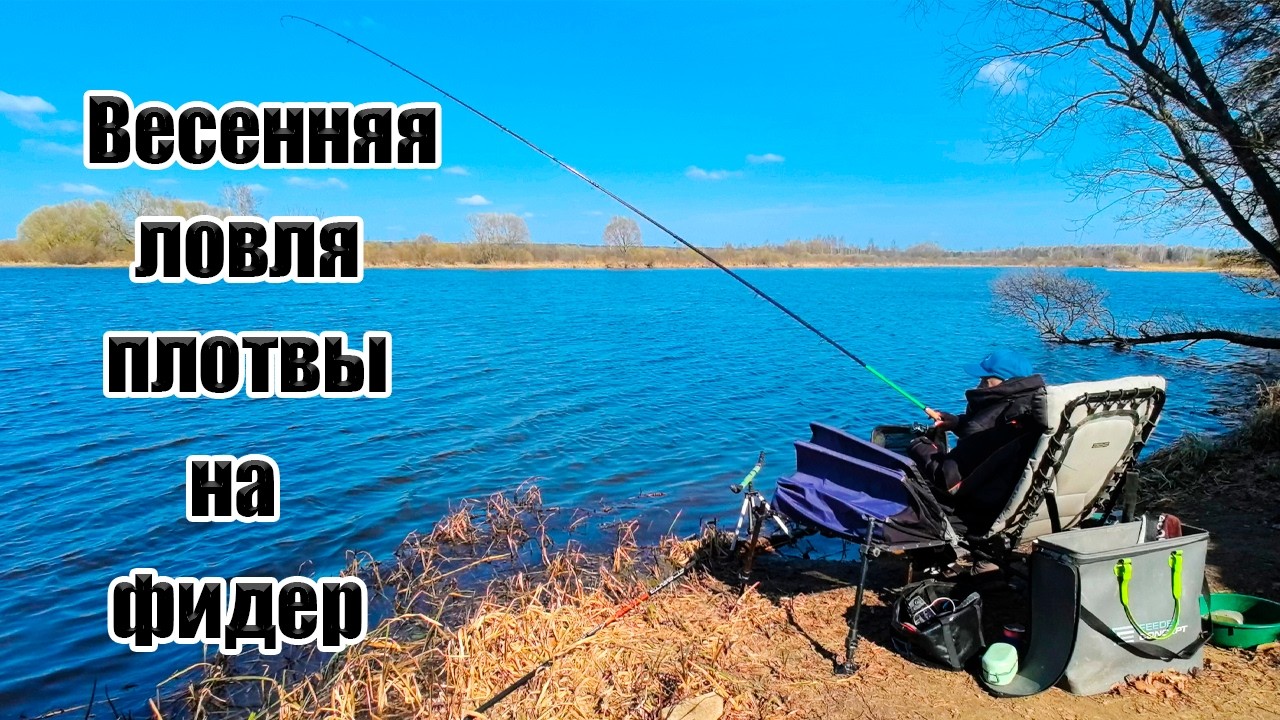 Весенняя ловля плотвы на фидер.