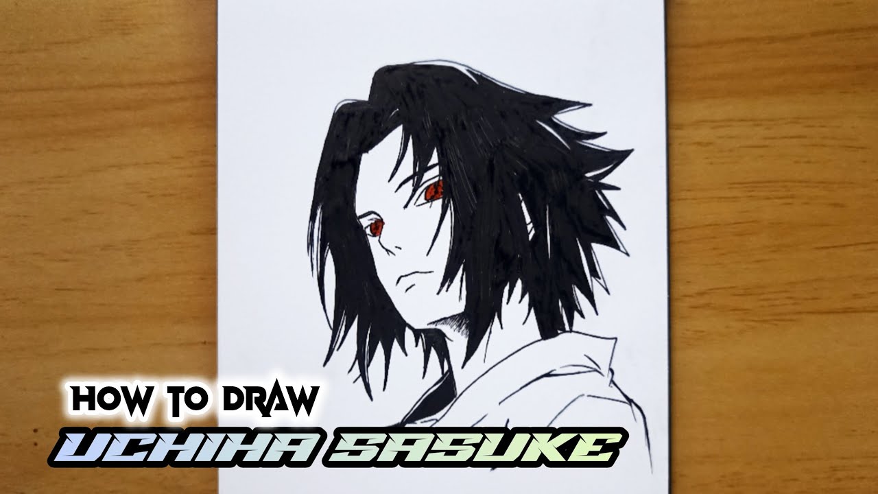 How to draw SASUKE UCHIHA step by step
