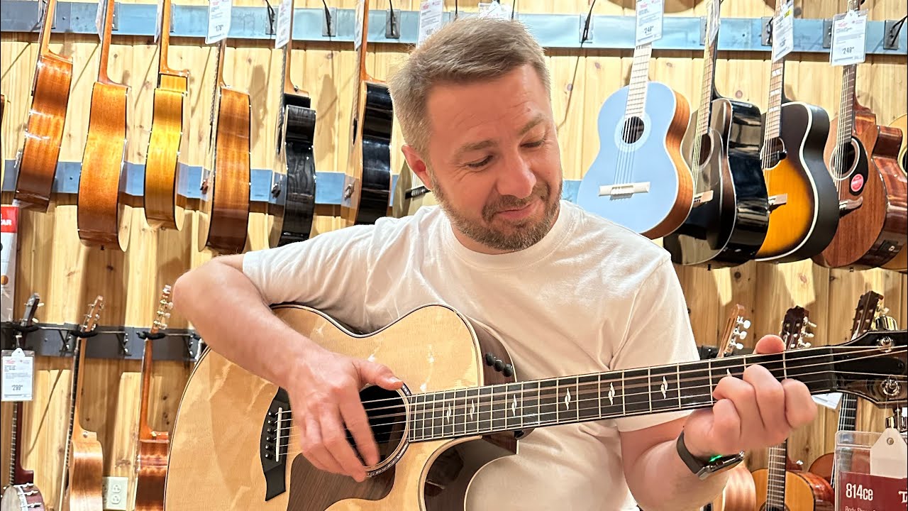 Taylor 814 ce Grand Auditorium распаковка и сравнение original и  aerospace кейсов для гитары