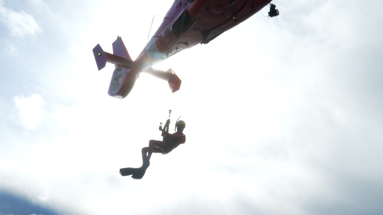I was Hoist Rescued by the Coast Guard! MH65 Helicopter - Training VLOG - part 2