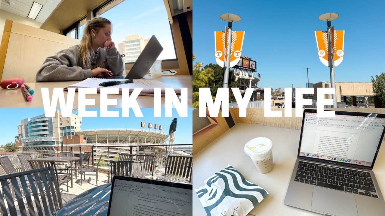 COLLEGE WEEK IN MY LIFE | finishing capstone paper, shopping hauls, going to class! - UTK