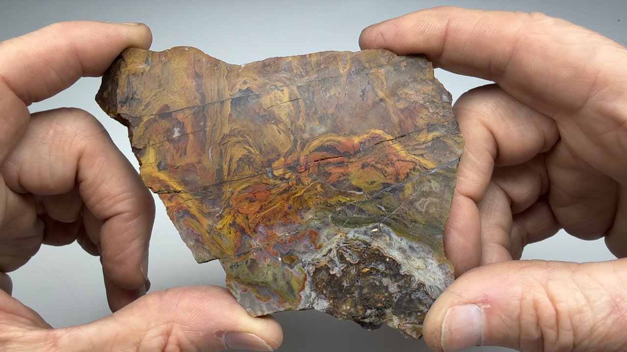 Slab to Cab - Colorful Moss Agate with Healed Fractures 