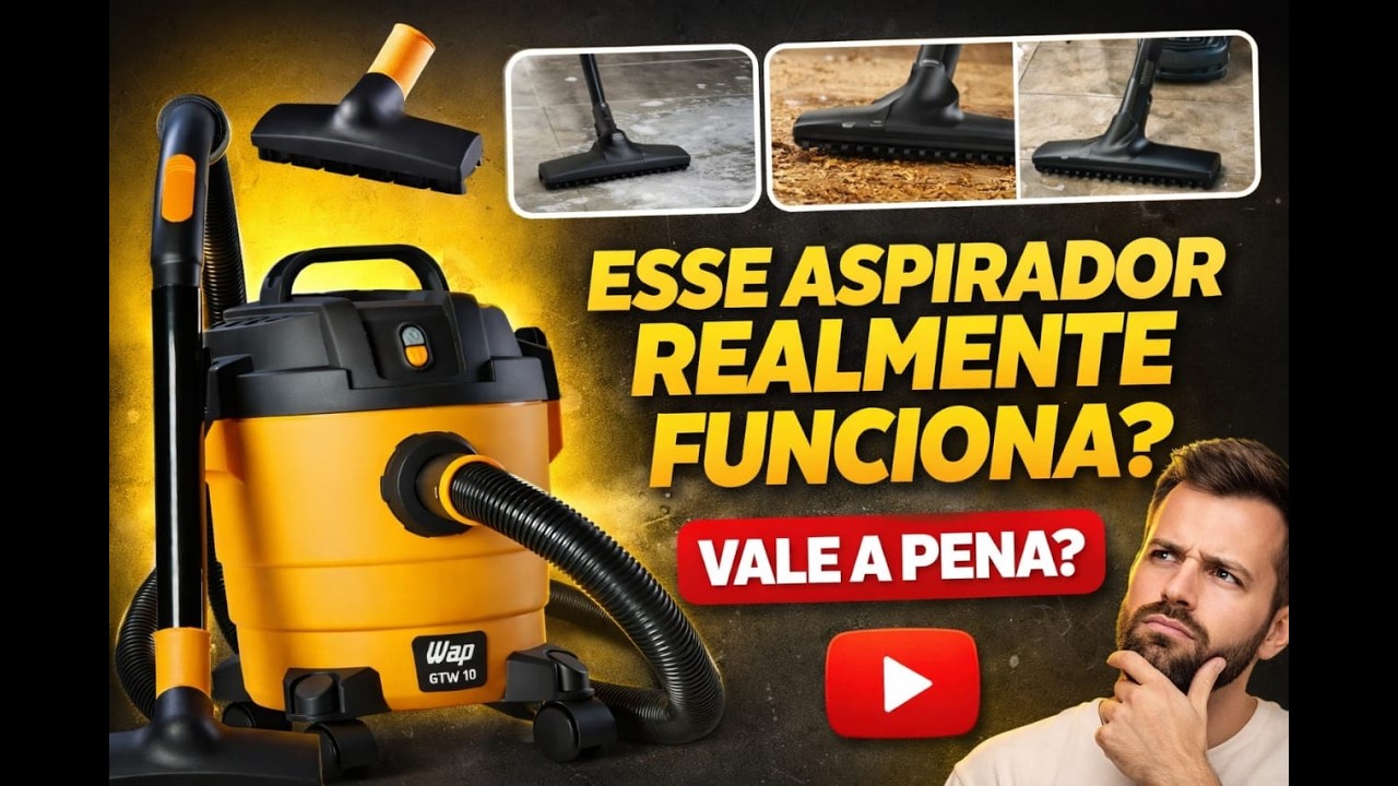 Aspirador WAP GTW10 1400W é bom? Testei a potência na prática!