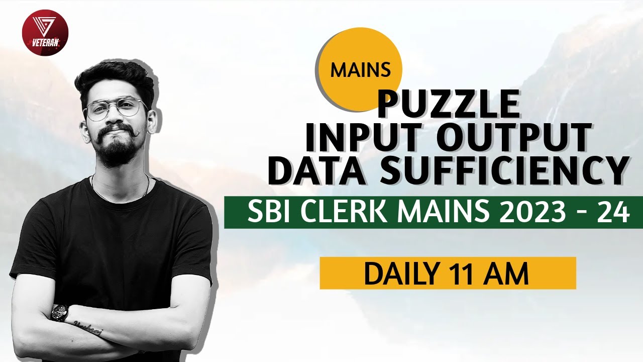 #1 | Reasoning | SBI Clerk Mains 2023 | SBI Clerk Mains | RBI Assistant Mains | Yashraj Sir  Veteran