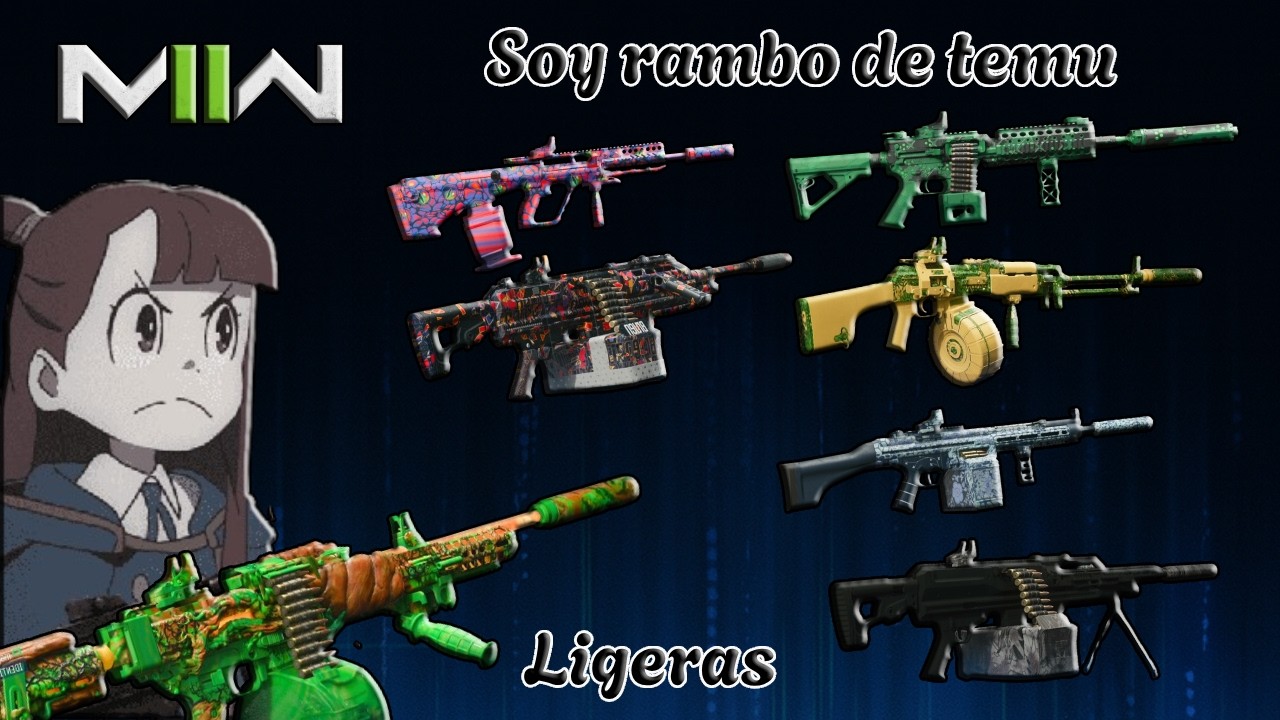 Use todas las ametralladoras de mw2 y me senti rambo