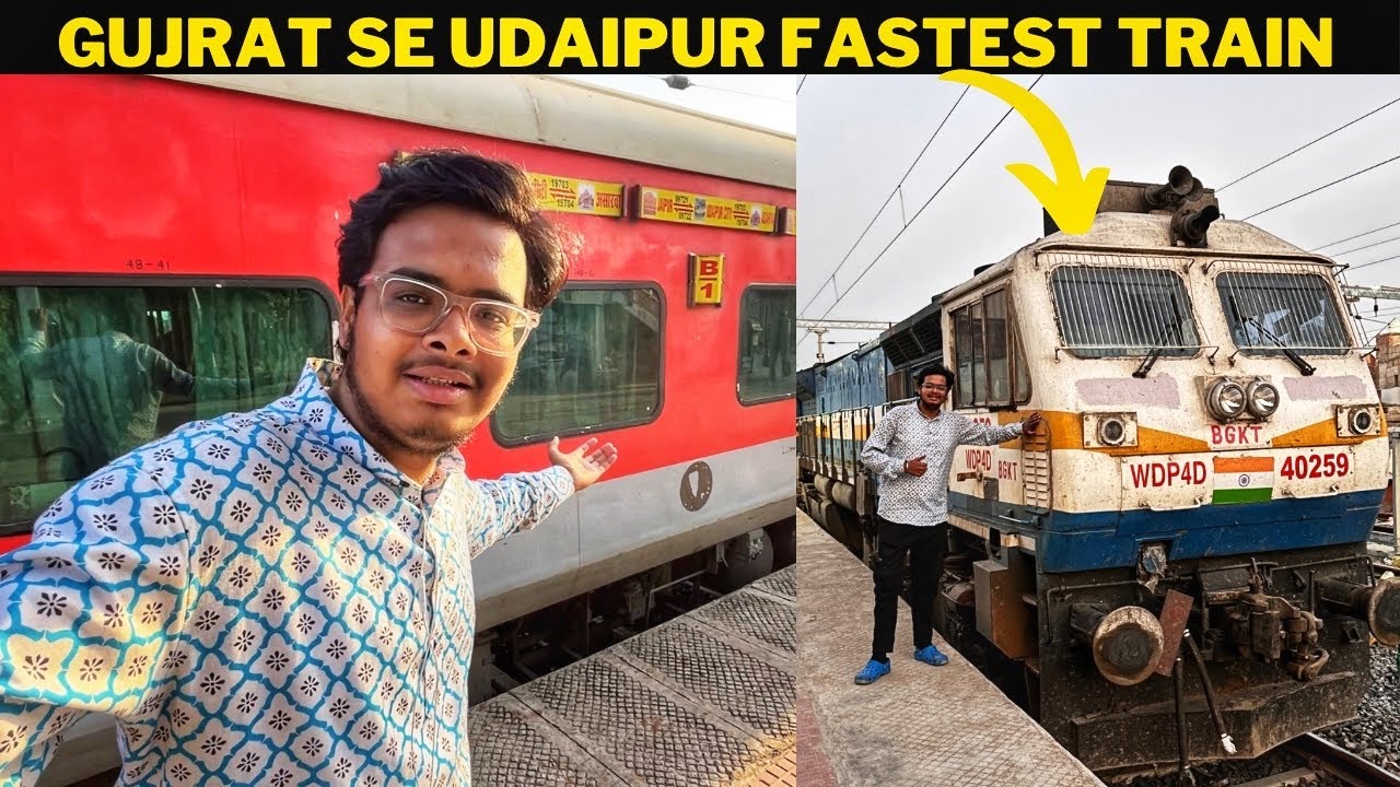 Asarva - Udaipur Intercity Express Journey Through Ghat Section In Extreme Heat *Yeh haal h*