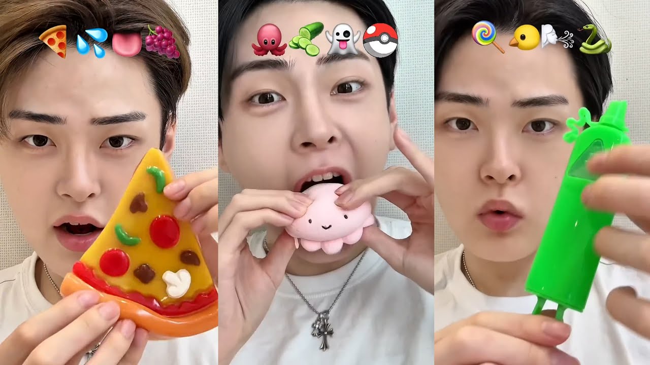 Best Seungbini Korean ASMR Compilation | asmr eating emoji food korean #29