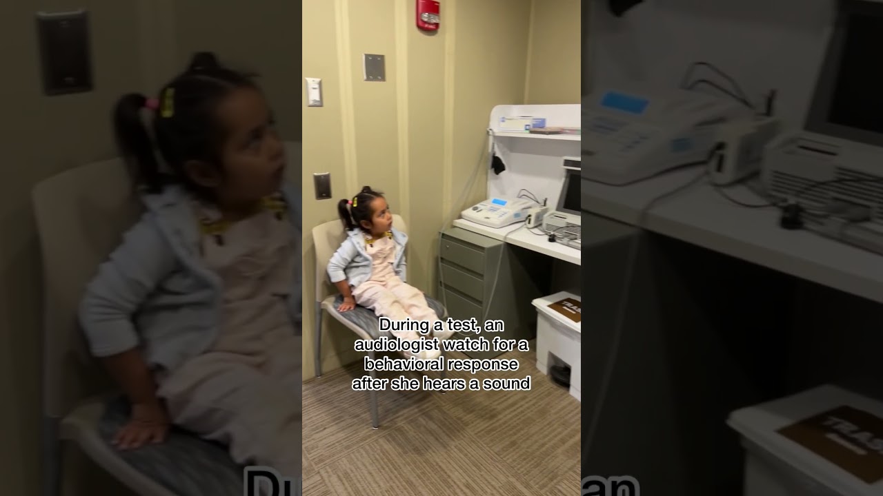 What does hearing test look like for a deaf kid? #deaf #asl #audiology #hearingaids