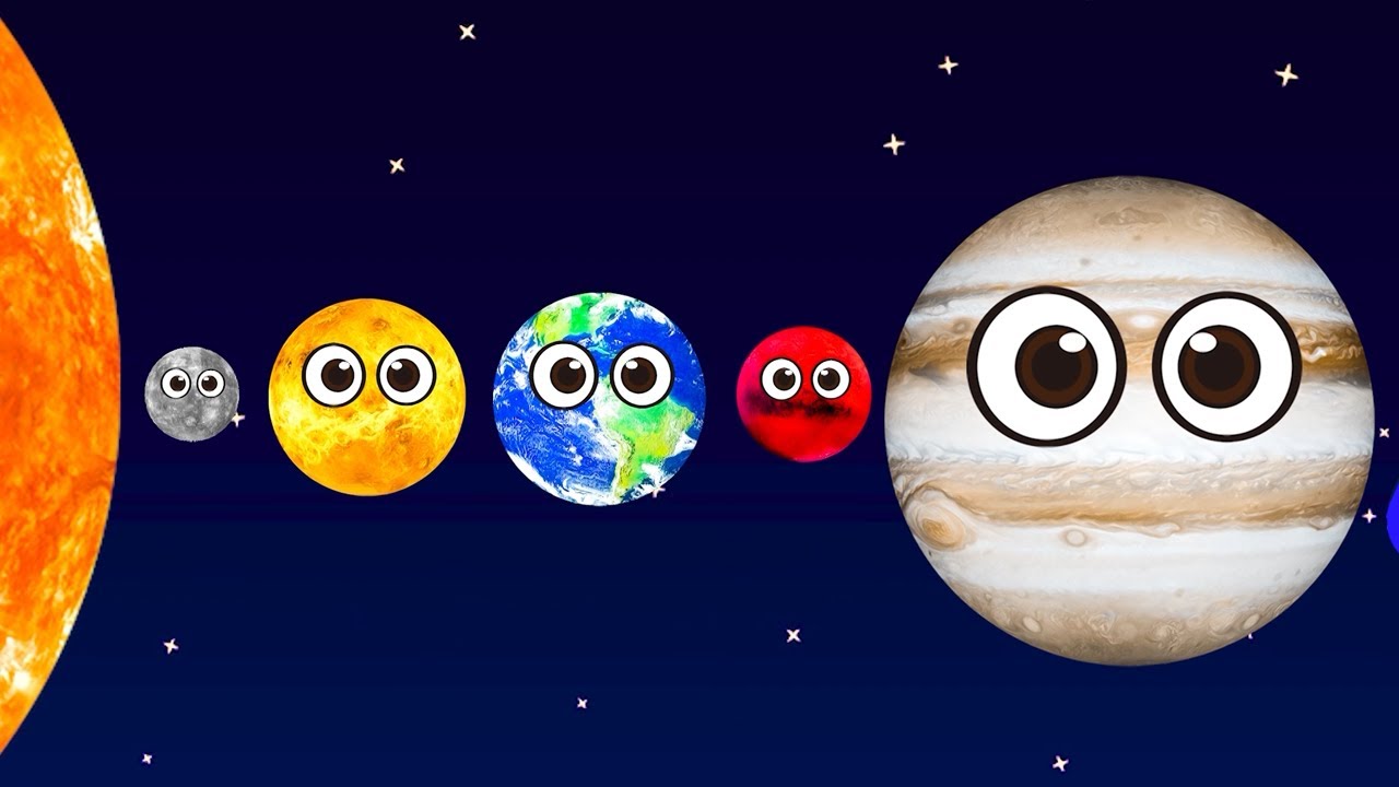 GLASS Planets COMPILATION★Funny Planet comparison Game for kids★Learn Colors for Kids★Planets of Sol