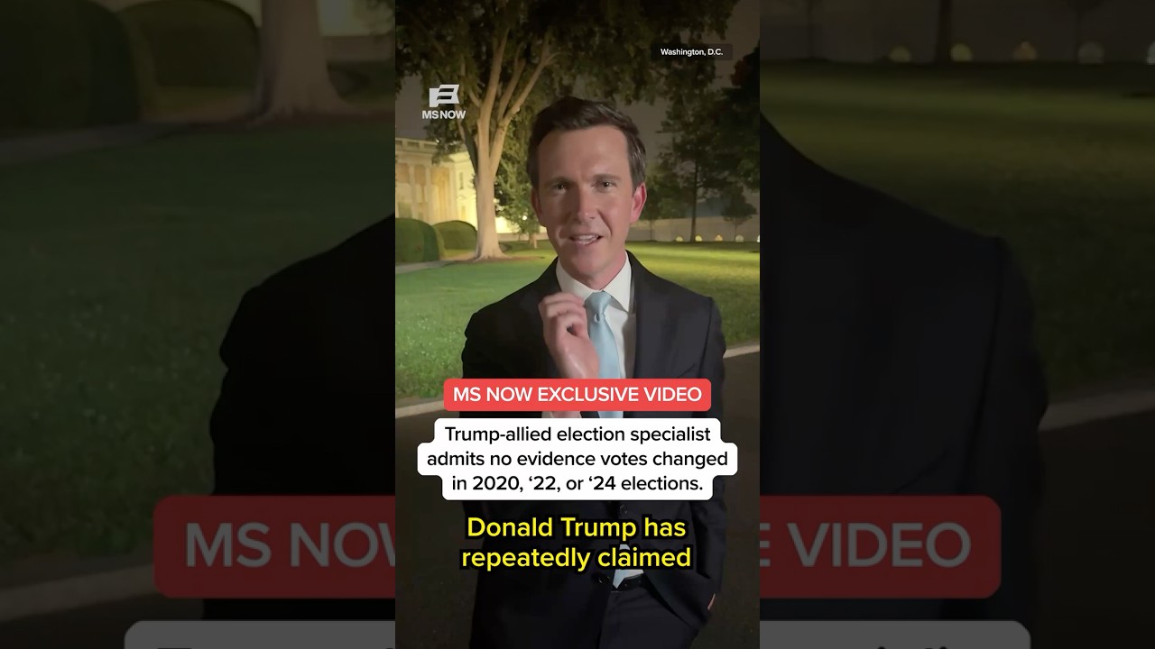 Trump-allied election specialist admits no evidence votes changed in 2020, '22, or '24 elections.