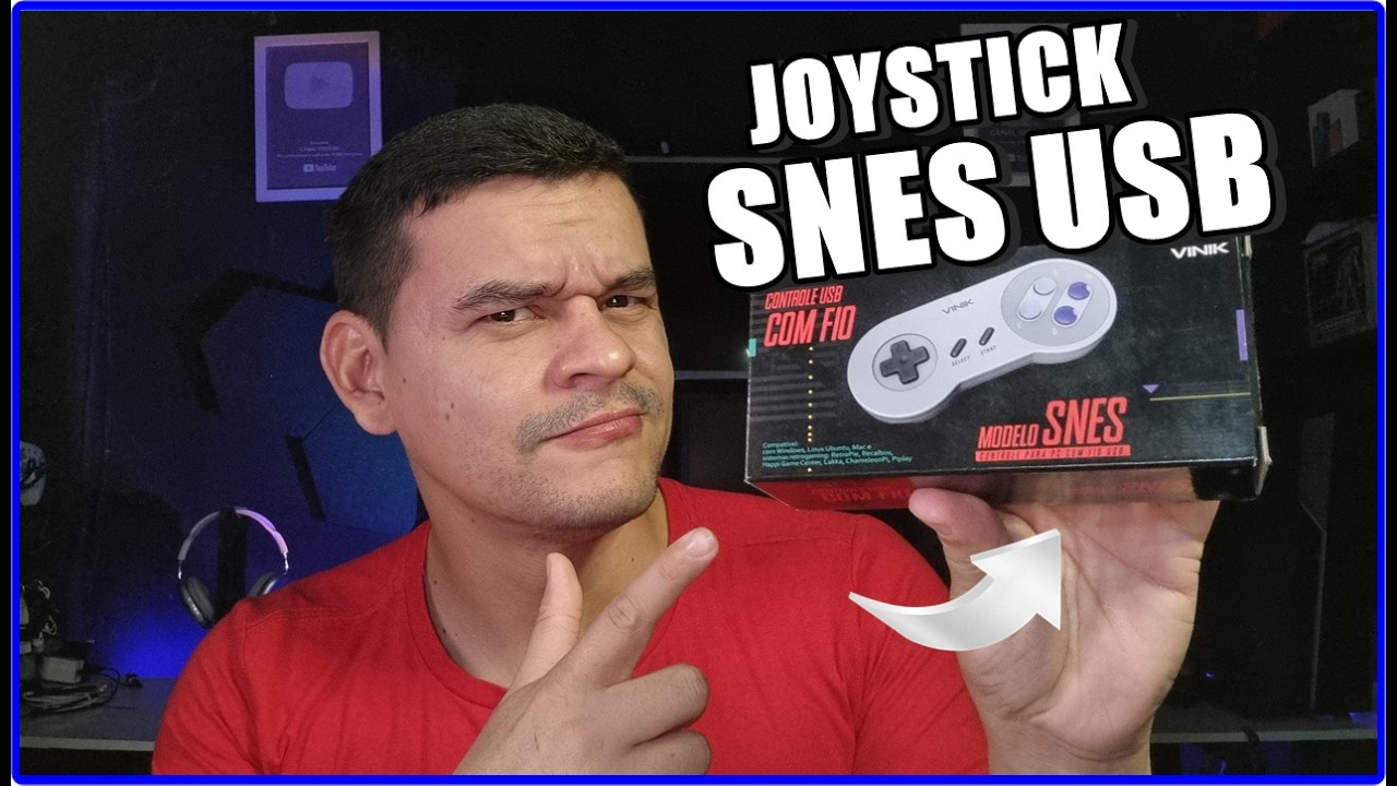 CONTROLE SUPER NINTENDO (SNES) USB DA VINIK VALE A PENA REVIVER A NOSTALGIA? UNBOXING E TESTES