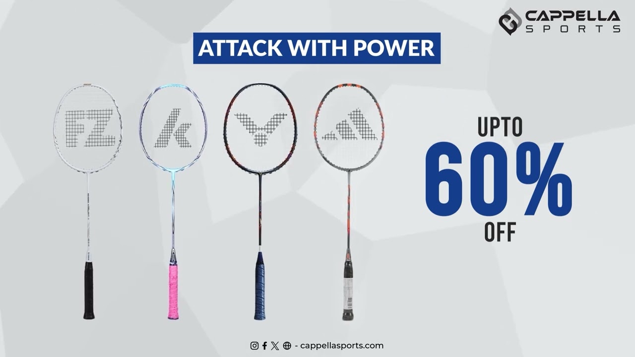 Grab Your Badminton Gear at Discounted Prices &ndash; Exclusive Offers at Cappella Sports!