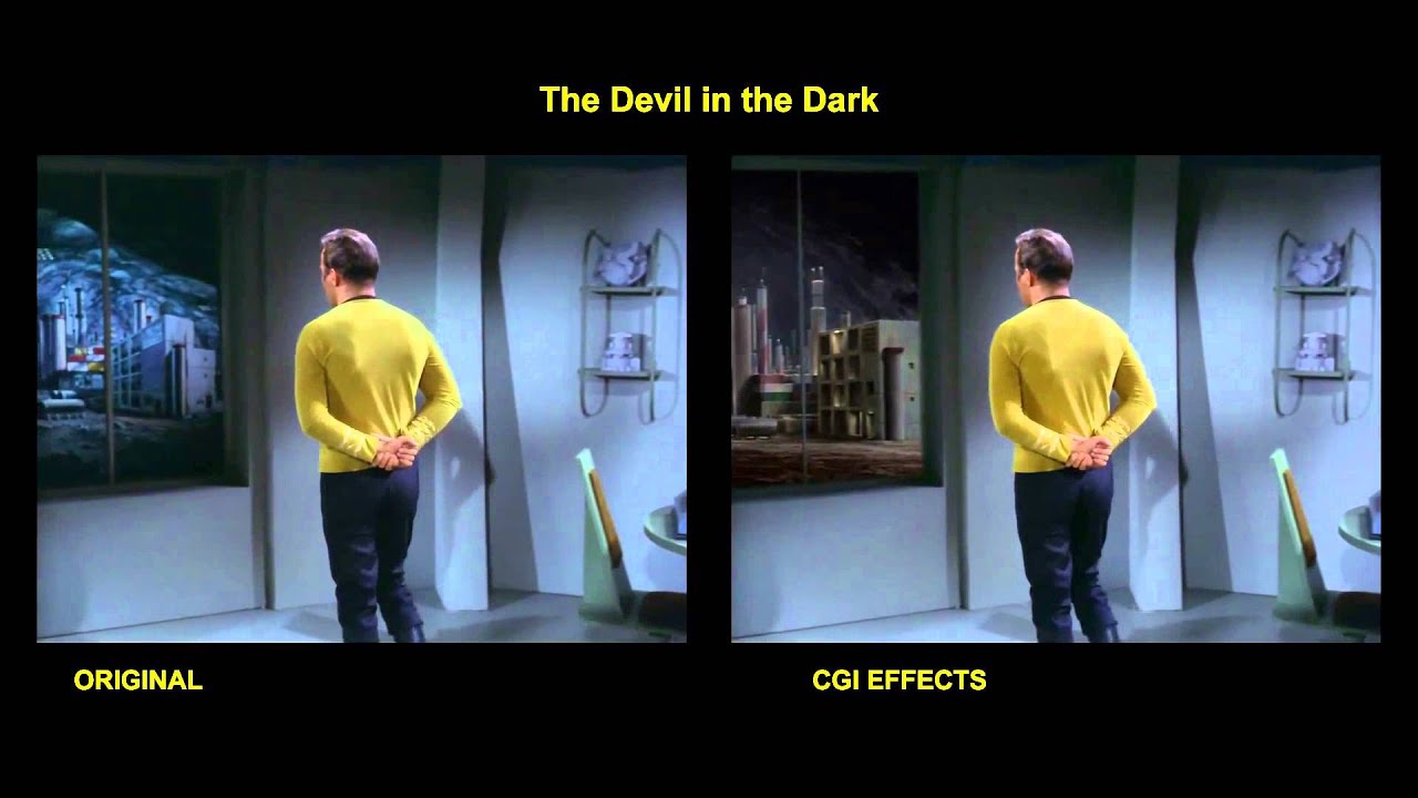 Star Trek - The Devil In The Dark - special effects comparison