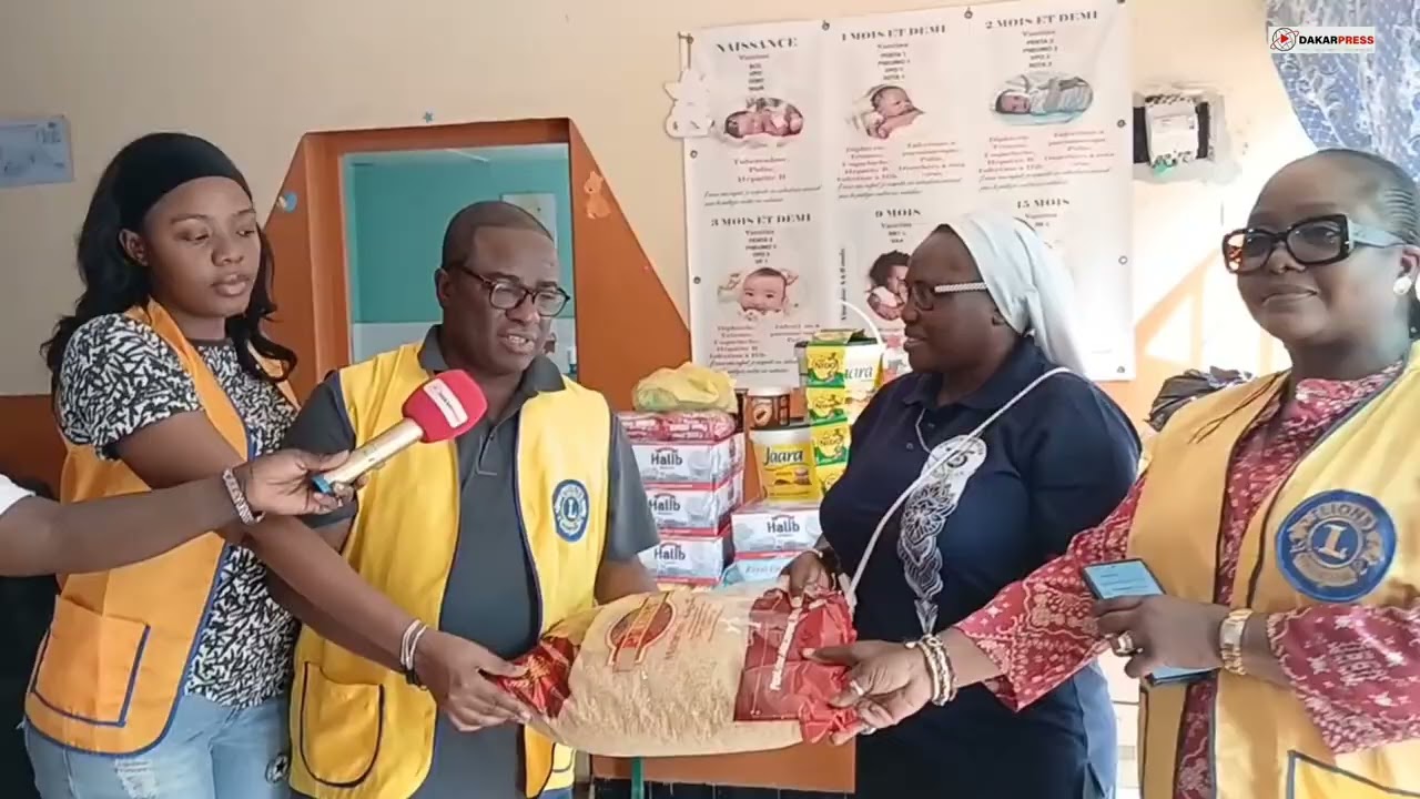 Keur Sœur de Guédiawaye : 5 Lions Clubs du Sénégal offrent des denrées alimentaires aux enfants 