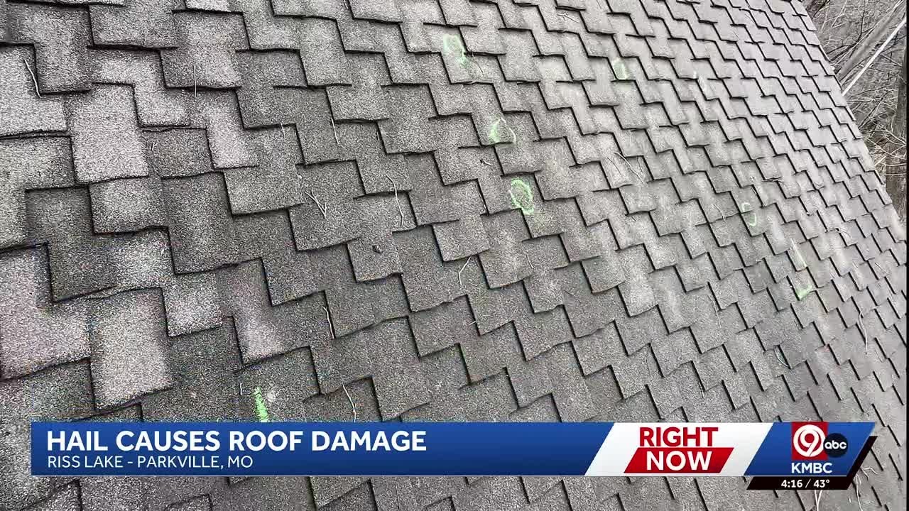 Parkville homeowners deal with extensive roof damage after severe hailstorm