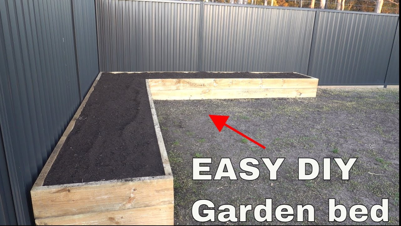 How to make a garden bed - easy DIY