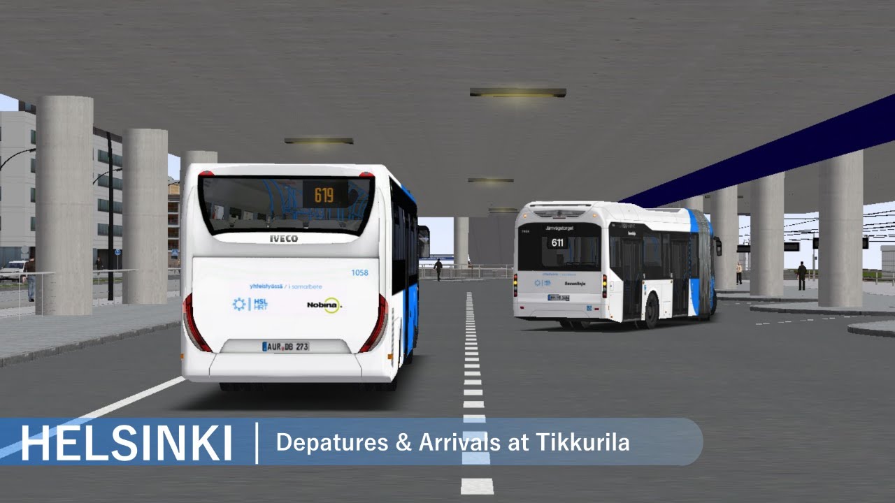 OMSI 2 | Helsinki: Depatures & Arrivals at Tikkurila (Not developed anymore)