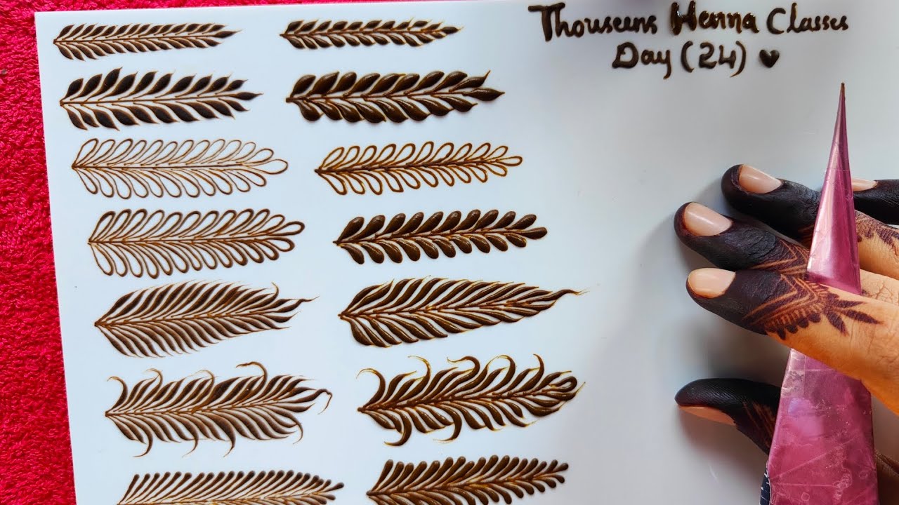 Henna Class day 24 | How to Create Different Henna Vines  | Learn Henna Designs with Thouseen