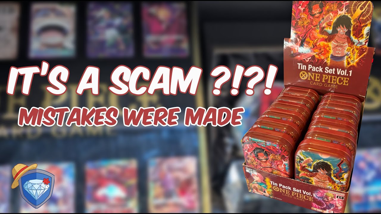 TS01 Tin Pack Set Vol.1 Full Display OPENING!! | One Piece Card Game