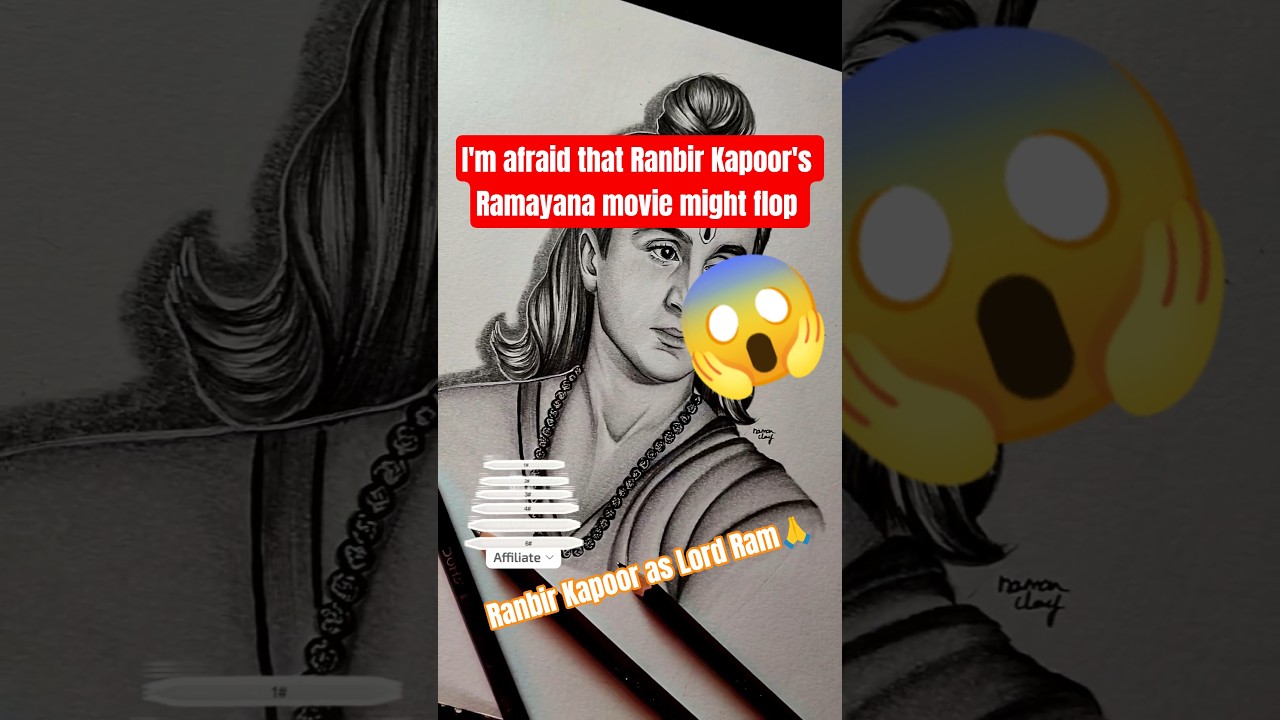 I'm afraid that Ranbir Kapoor's Ramayana movie might flop✨😱 #ramayan #ranbirkapoor #art