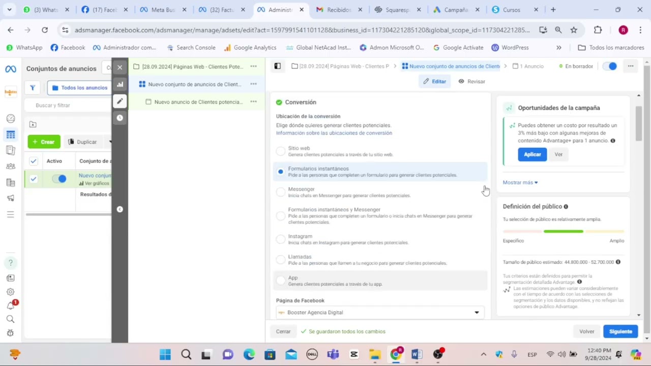 Curso Meta Ads Full Stack (Nivel Básico) - 15. Campaña de Clientes Potenciales con Formulario