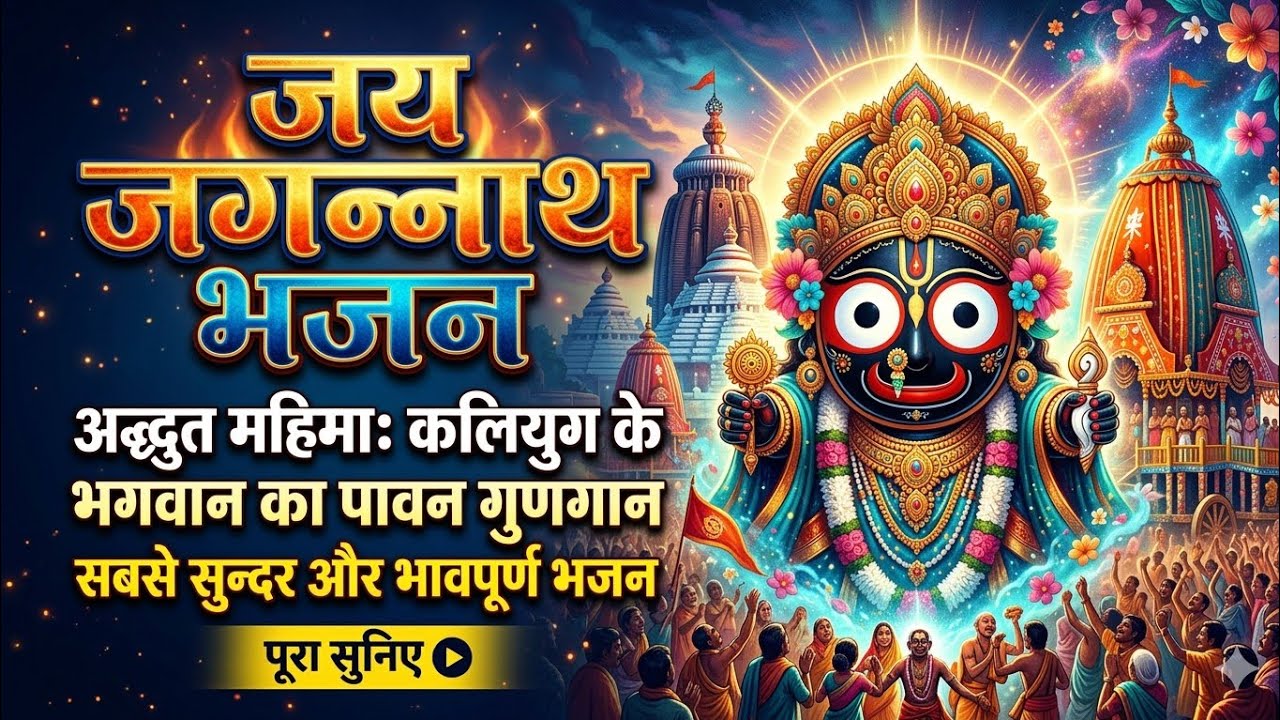 भजन : जय जगन्नाथ, जय जगन्नाथ कलियुग के भगवान | Jagnnath mandir | मन को शांति प्रदान करने वाला भजन 