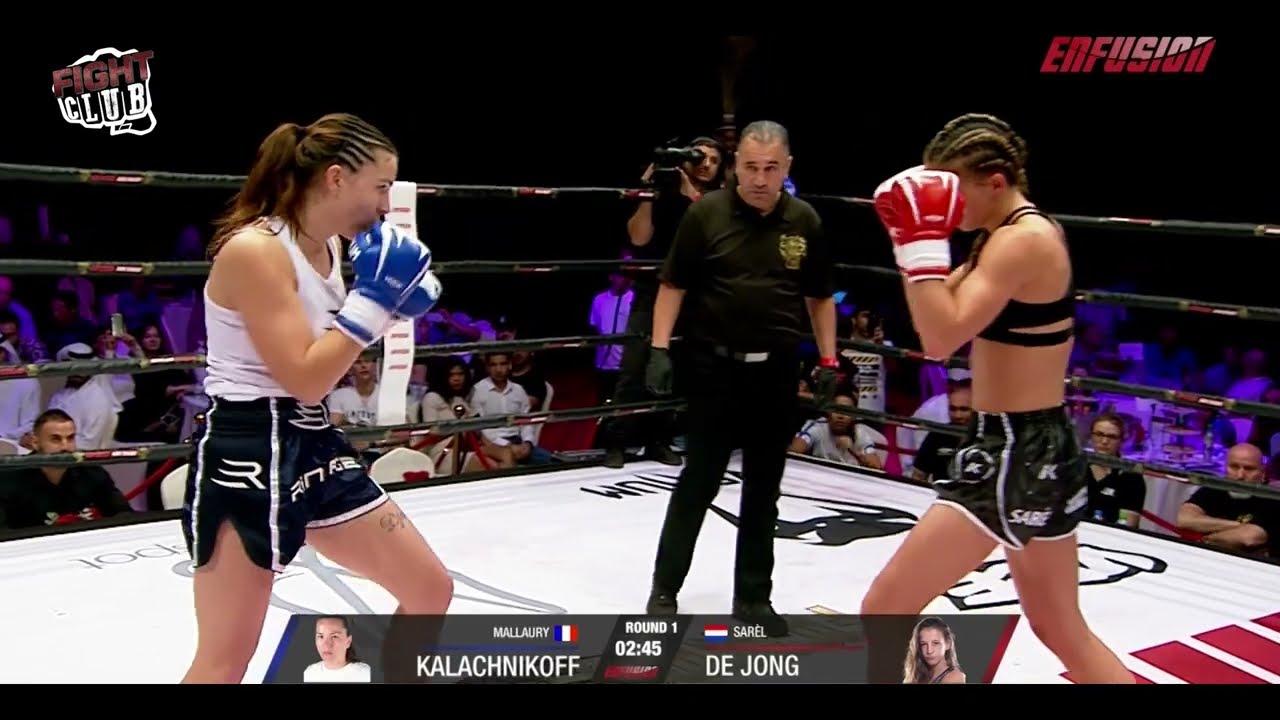 Mallaury Kalachnikoff vs Sarel De Jong Kadınlar 61 Kg Kickboks Maçı I Bilgehan Demir Anlatımlı