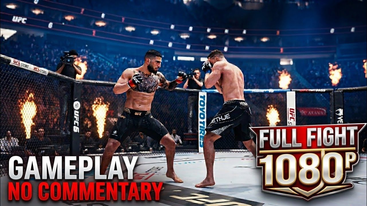 UFC 6 - Илия Топурия против Джастина Гейтджи: полный бой, игровой процесс